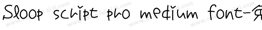 Sloop script pro medium font字体转换